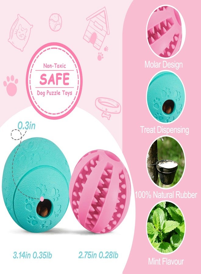 HIPPIH Dog Puzzle Toys & Interactive Toys for Large & Small Dogs - IQ Training, Chewing, Teeth Cleaning & Treat Dispensing - 2 Pack - Image 2